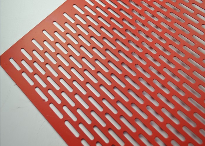 Slotted Hole Aluminum Perforated Sheet Metal Panels 0.5-8mm Thickness