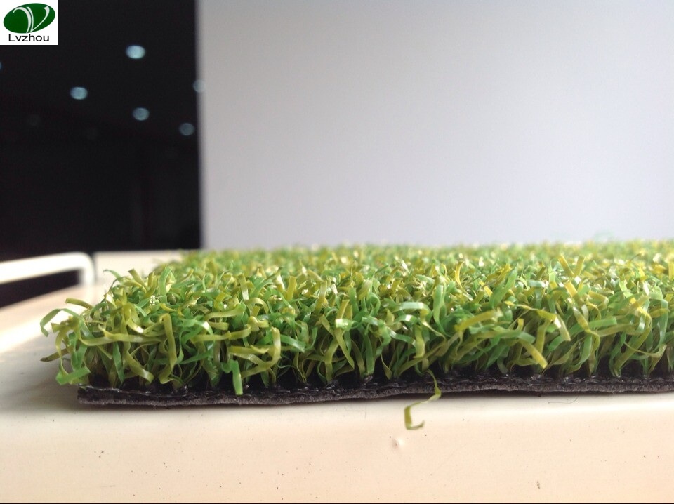 15mm Artificial Golf Grass / Fake Golf Grass 28 Stich 10cm Indoor Outdoor LG1507