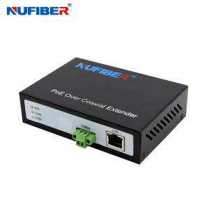  POE Function Ethernet Over Coaxial Extender , 2 Wire Lan Extender Manufactures