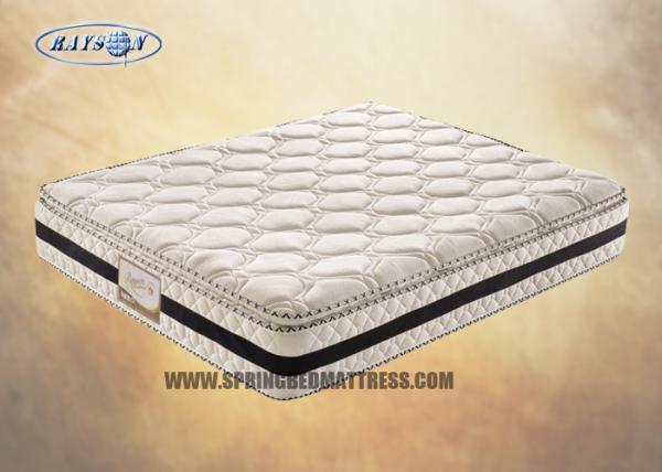 Resilient 3D Pillow Top Compression Mattress 10 Inch For Hotel / 2000 Pocket