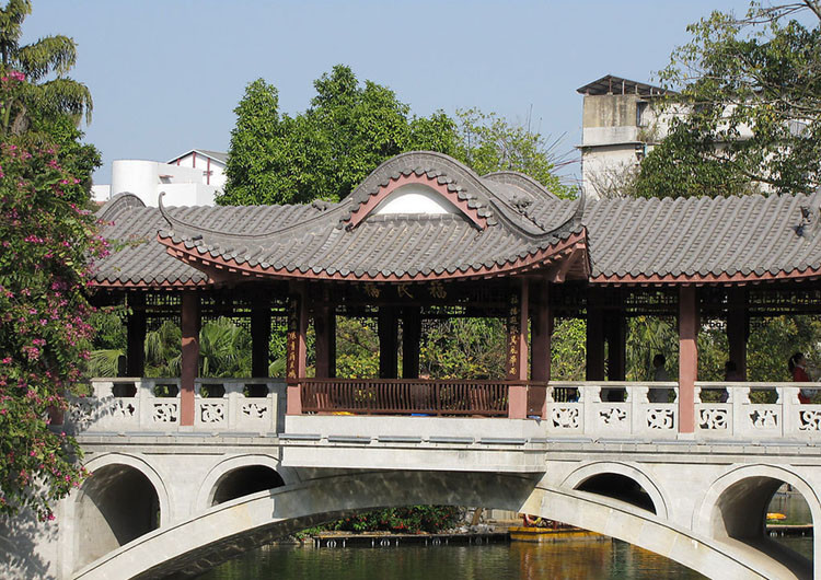 Beautiful Build Temple Antique Clay Roof Tiles Bent Flat Type 180*160mm