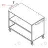 Buy cheap Flexible Platform Truck Trolley Stainless Steel Storage Trolley With 6" Silent from wholesalers