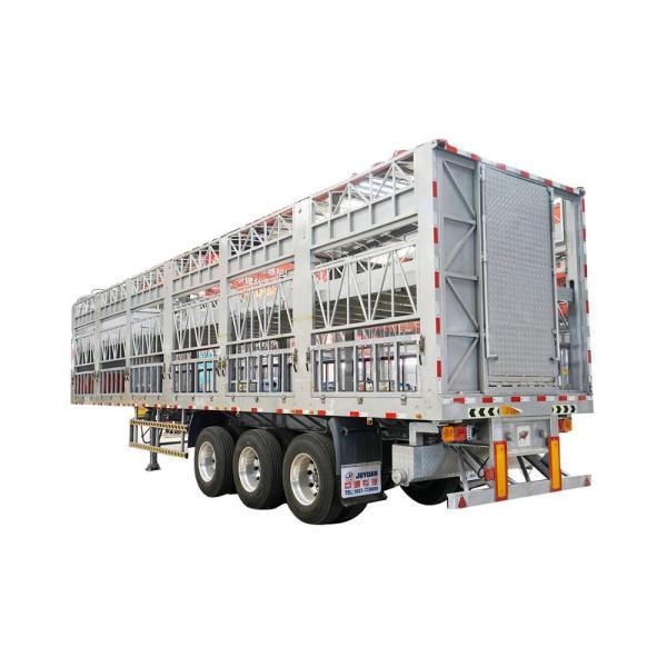 Aluminium Trailer Livestock Carrier Truck Trailer Cattle Fence Semi-Trailer