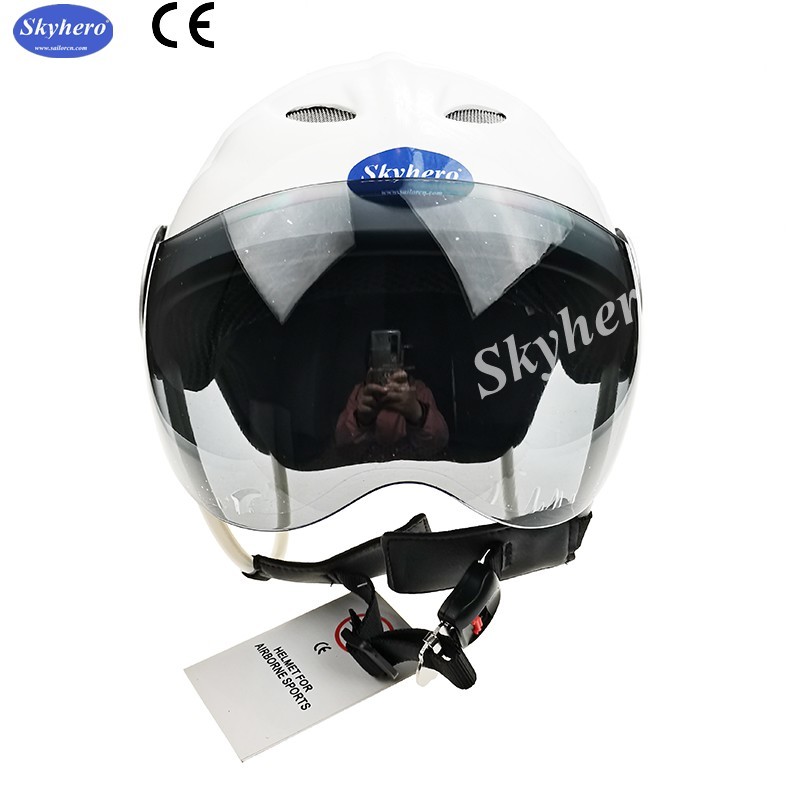 EN 966 standard Powered Paragliding helmet GD-G01Noise cancel paramotor helmet color red black white blue paramotor