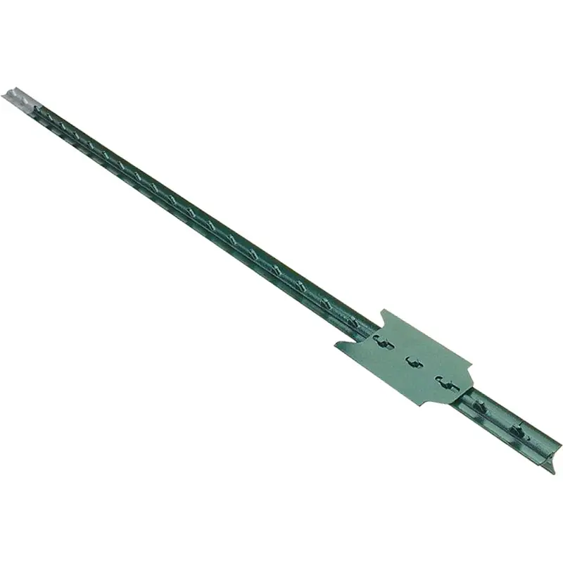 American Steel Studded T Post Green Painted For Farm Metal Fence