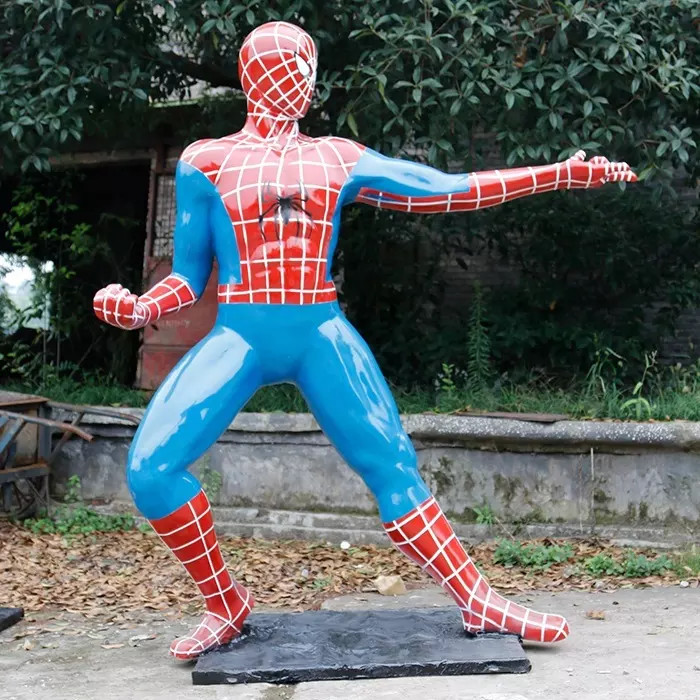 Fiberglass Marvel Spider Man Statue Life Size Spiderman Statue