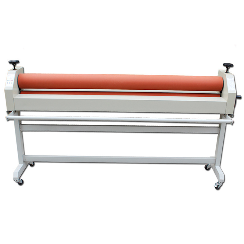 Rubber Rollers TS1600 Manual Cold Roll Laminator for 1600mm Desktop Lamination Machine