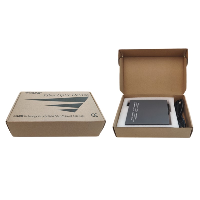 Ethernet Fiber Optic Accessories Netlink 10 100 1000M Single Mode 1 Channel