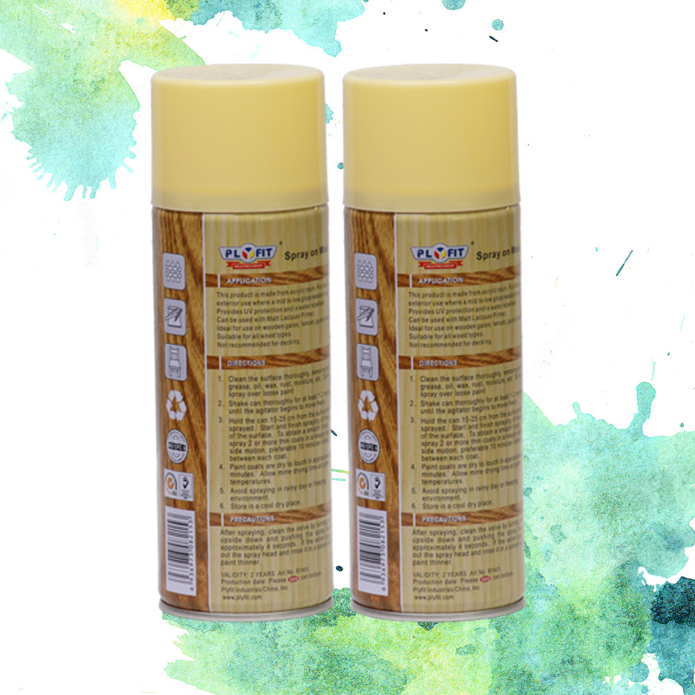 Waterproof 400ml ISO9001 Tinplate Can Aerosol Spray Paint