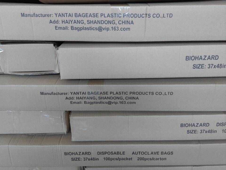 Hazardous Waste Yellow Plastic Bag Asbestos Garbage Bag,large size thicker LDPE asbestos remove bags,asbestos garbage ba
