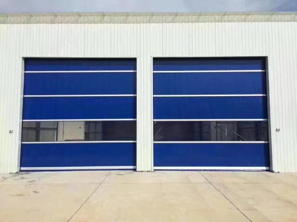 PVC transparent High Speed Shutter Door Rapid Fast Spiral Industrial Doors