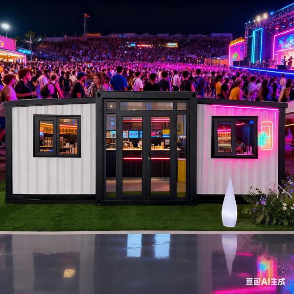 Modern Style Foldable Modular Homes with Plastic Steel Sliding Window and