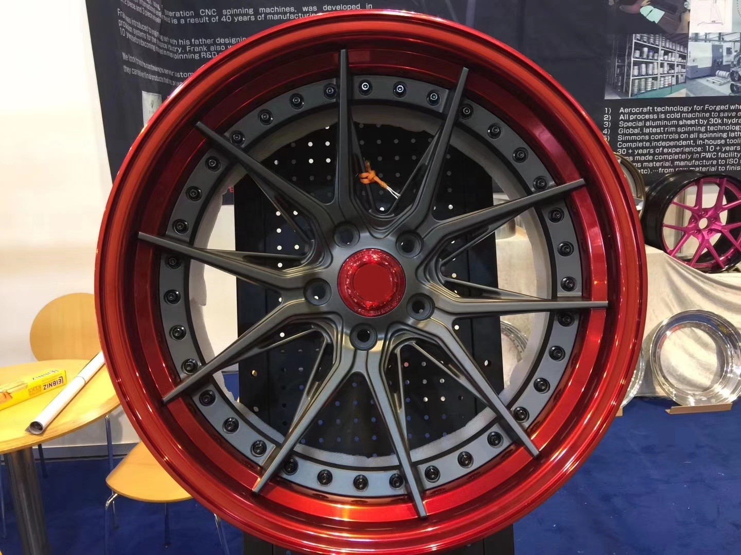 Deep concave polishing 3PC forged car Rims 22 inch alloy wheels 5x127 wheels