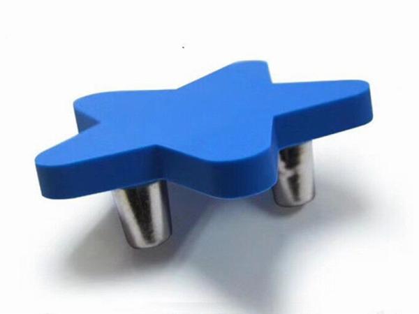 Blue Sky Rubber Kids Furniture Knobs PVC Cupboard Yellow Knobs Soft Plastic