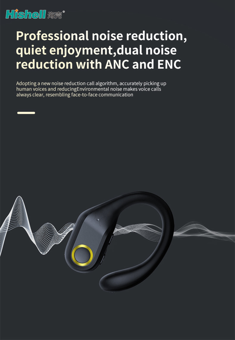Ear Hanging ENC ANC True Wireless Stereo Bluetooth Earphones J10