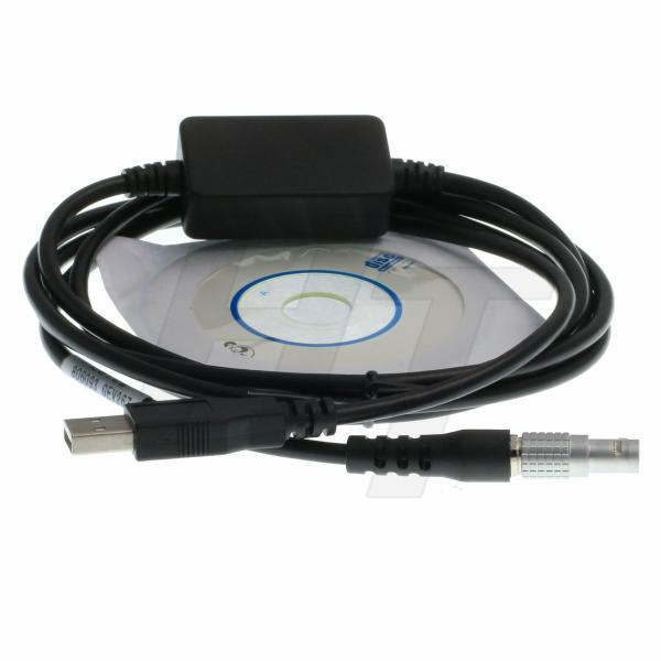 Data Total Station Cable , Data Transfer Cable Compatible With LEMO 0B 5 Pin