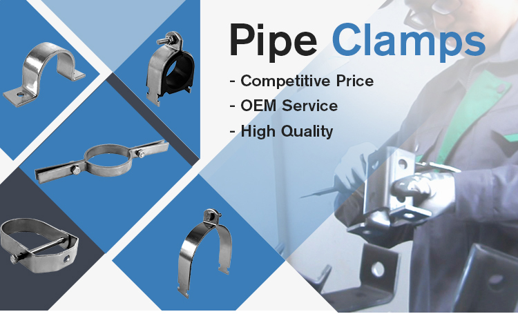 Galvanized Pipe Repair Clamp 1/2" Carbon Steel Surface