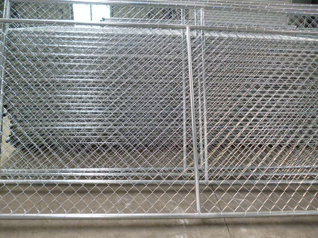 Hot Dipped Galvanized Chain Link Temporary Construction Fence Panel 14ft 50×50mm
