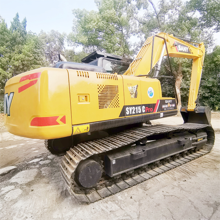 21 Ton Crawler Chain Used Sany Excavator 215 in Shanghai 0.93 m3 Bucket Capacity