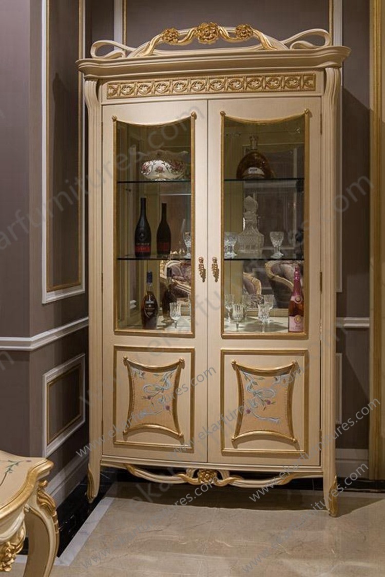 New Design Wall Mount Wooden and Glass Cabinet FJ-133A