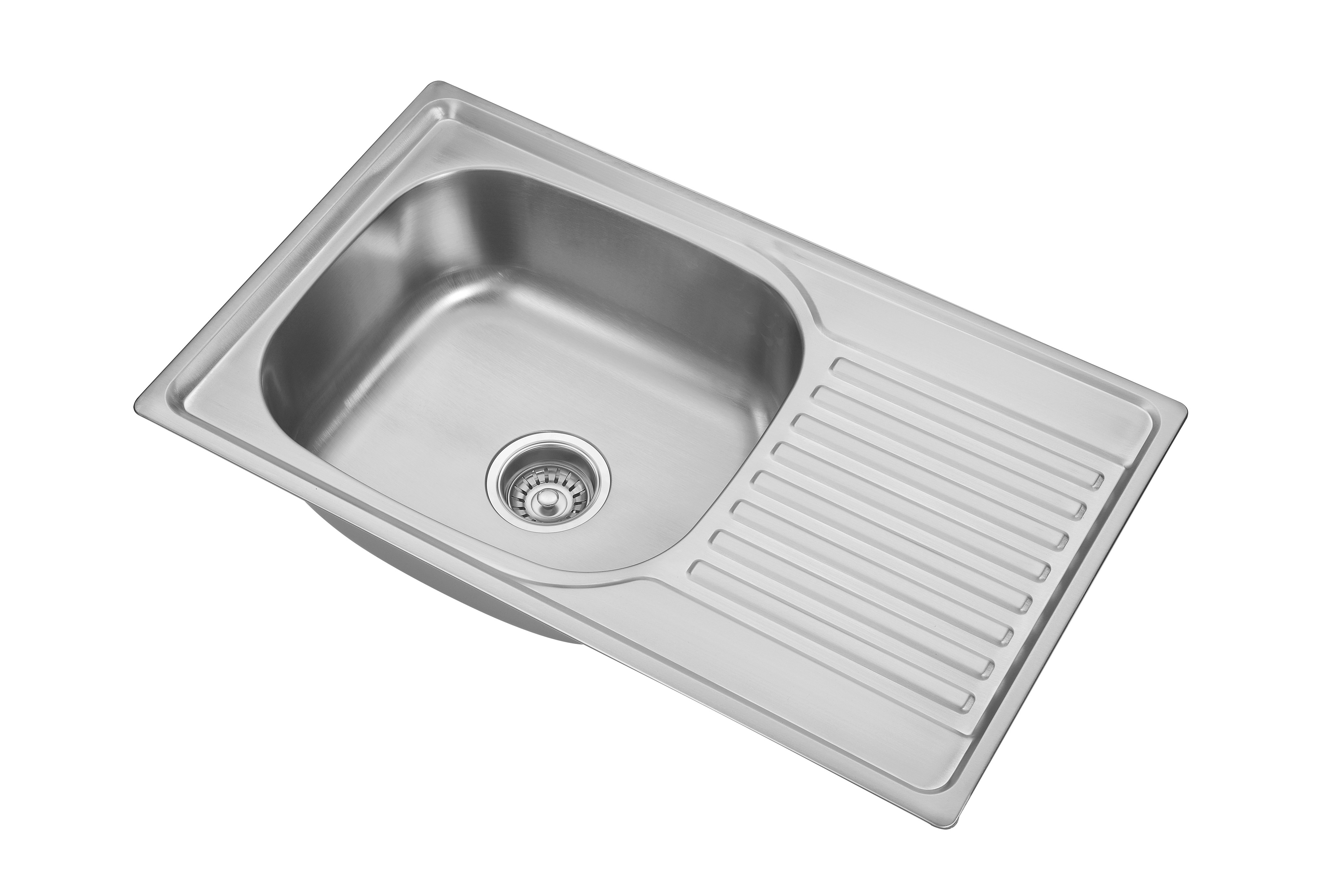 Bangladesh One Piece Top Mount Sink With Drainboard 30x20''
