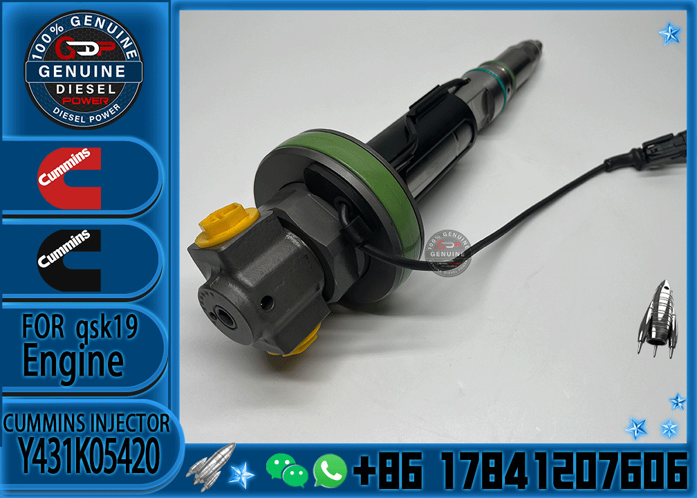 Huida original JCM921F QSK19 engine injector Y431K05248 fuel injector Y431K05417 used in Cummins Y431K05420
