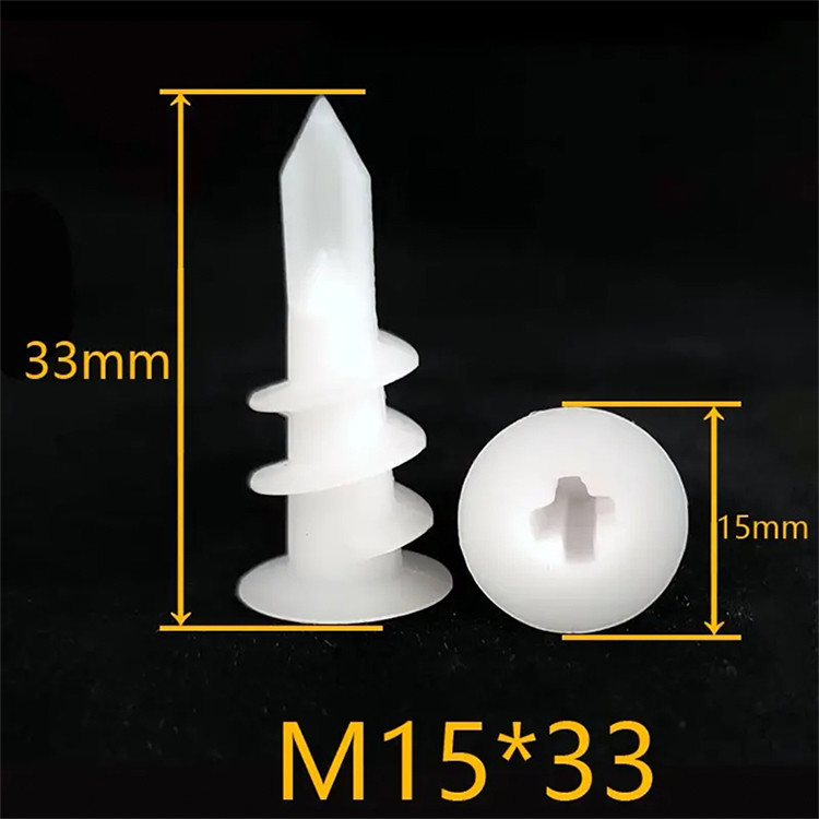 Gypsum Board ASME Plastic Wall Anchors Self Drilling Rig Type