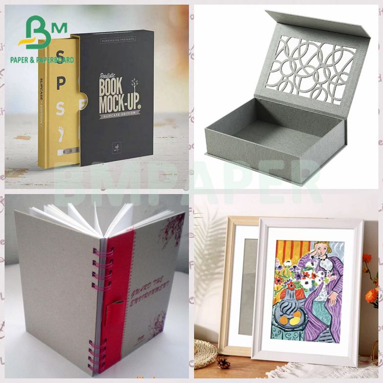 Smooth 1mm 2mm Recyclable Good Stiffness Grey Carton Gris Paper