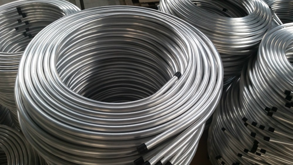 Heat Exchange Aluminum Coil Tubing / Conform Thin Wall Extruded Aluminum Tubing