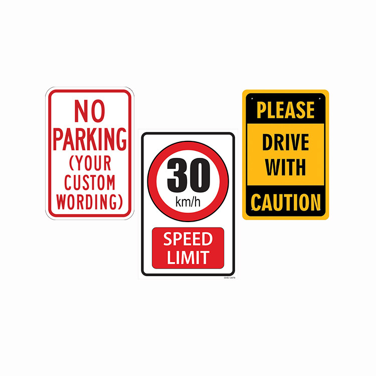 OEM Metal Aluminum Slow Kids Reflective Road Street Signage Safety Traffic Sign Board