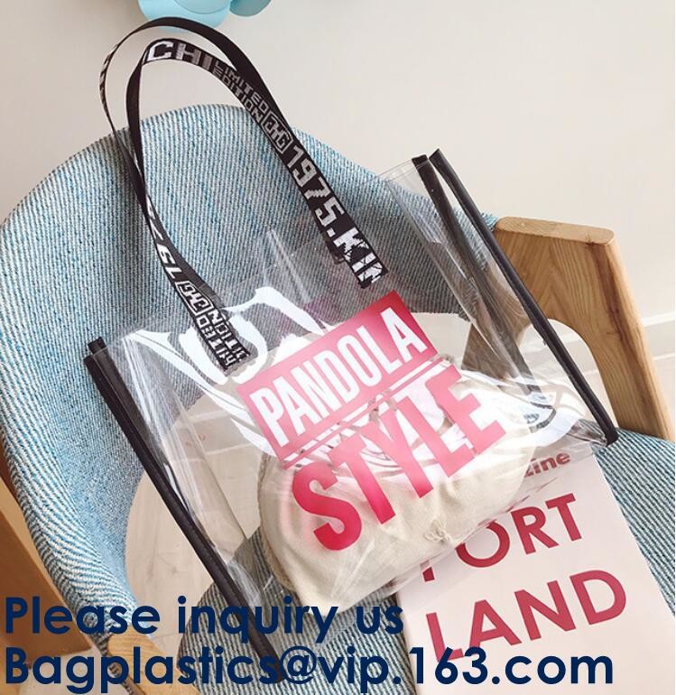 Beach Pvc Tote Bag,Women-Lightweight Hologram Tote Bag Laser PU Shoulder Bag Laser PU Leather