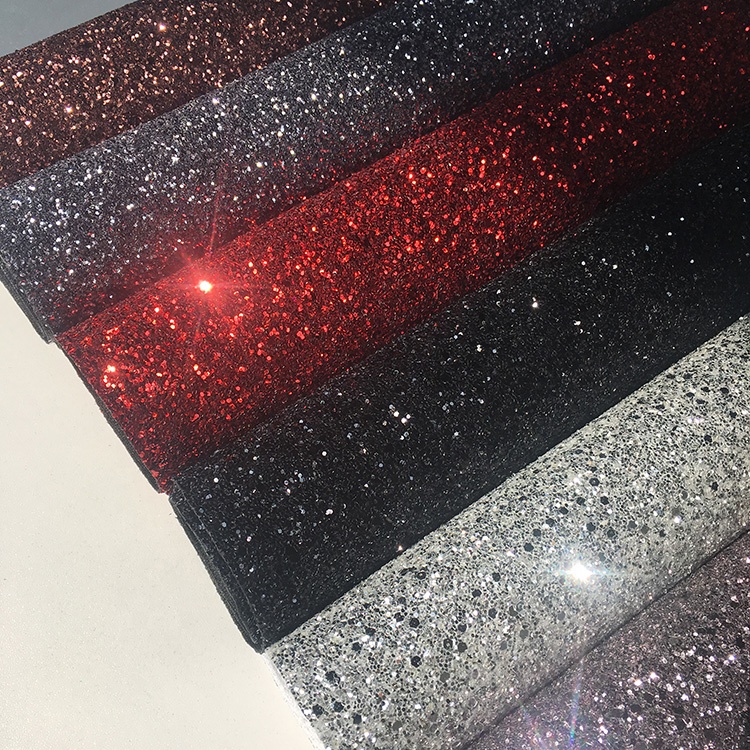 Decoration Silver Glitter Fabric 3 Chunky Unshrinkable 100% Polyester For Curtain