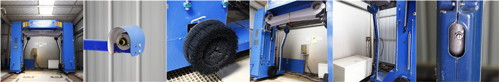 Risense Touch Free Tbrushless Car Wash Machine with Hot-Dipped Galvanized Steel Frame