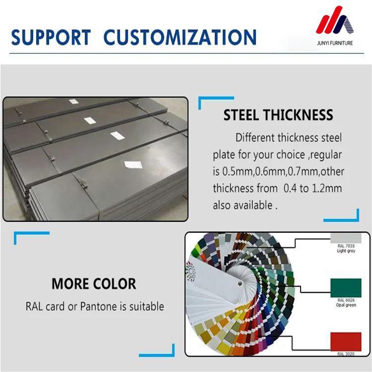 Welding Structure Modern Metal Filing Cabinet Book Shelf with Thickness 0.5-1.2mm