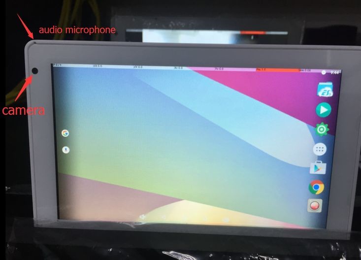 SIBO 7" Wall Mounting Android Industrial Panel PC with LED light bar, POE RJ45 port, NFC reader