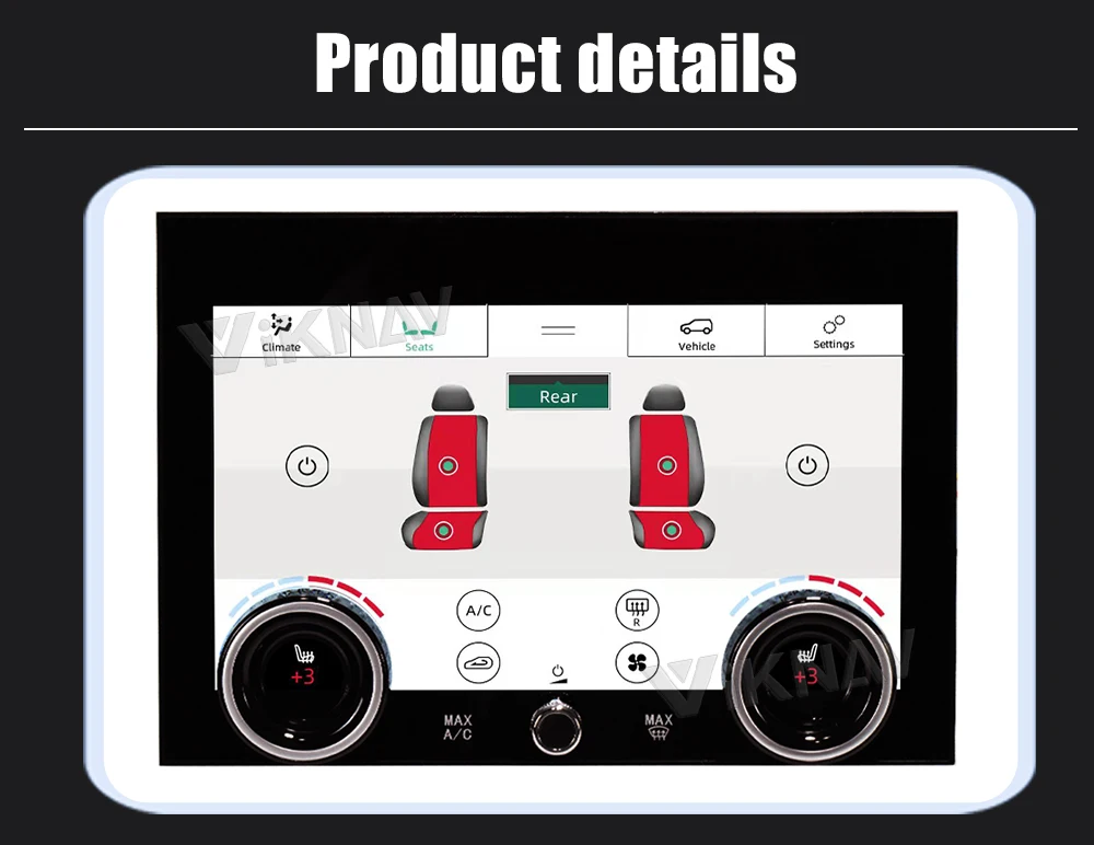 Viknav Fit For Land Range Rover Vogue L405 2013-2017 10.4 inch Car air Conditioning Panel Climate Board AC Panel