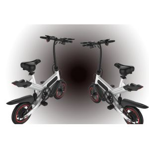 Custom 14 Inch Folding Bike , Electric Assist Bicycle Mechanical Disc Brake