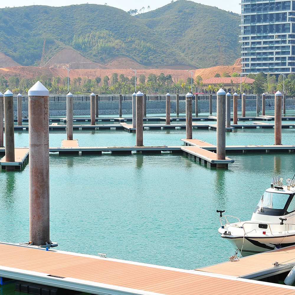 Aluminum Alloy Floating Boat Dock With Optional Accessories Marina Floating Walkway Pontoon