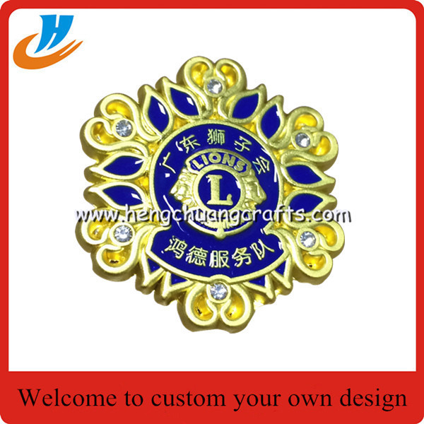 Soft enamel pin,metal badge gold metal pins with custom logo design