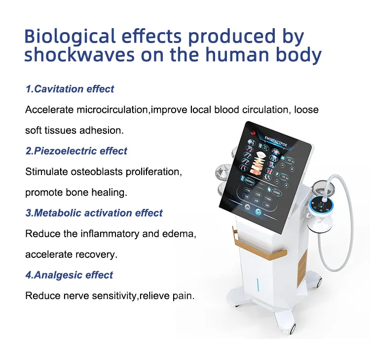 Therapy Physiotherapy Equipment ED Shockwave Therapy Machine