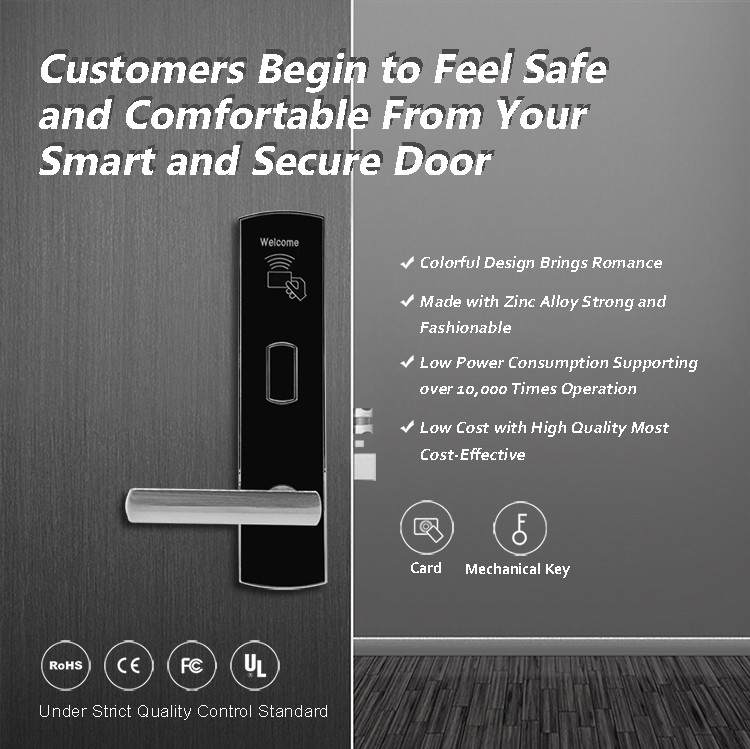 NFC Card Other Door Lock Remote Control Hotel Security For Hotel Office