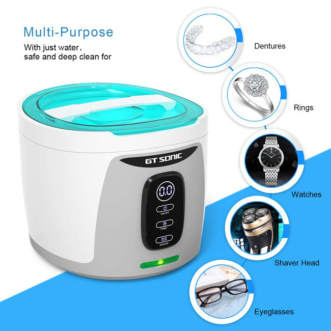 Detachable 35W Stainless Steel Ultrasonic Cleaner 750ml 40KHz Table Top