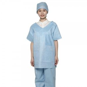  S-5XL Disposable Hospital Scrubs Medical Nurse Suit 35gsm SMS Material Manufactures
