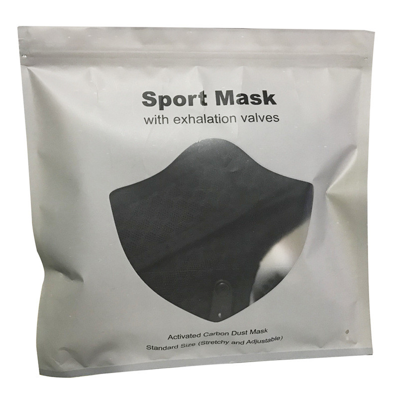 5Ply PM2.5 Protective Filter Face Mask with 2 exhalation valves Outdoor Sports Bike Motorcycle Face Mask