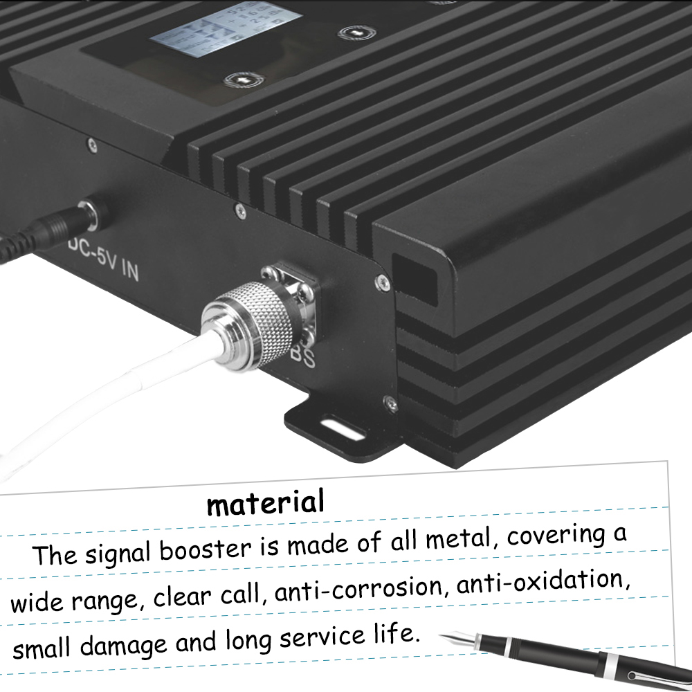 2G 3G 4G 80dB Gain Multi Band Repeater 900MHz 1800MHz 2100MHz