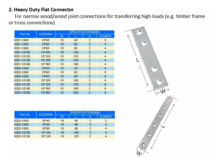 Stainless Steel Wood Connector Angle Bracket Galvanized Steel Bracket Customized