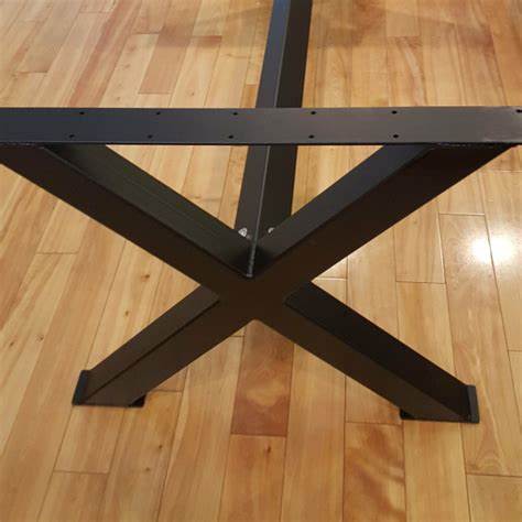 Customized Trestle Pedestal Style Table Tubing Metal Base with Steel Tube Durability