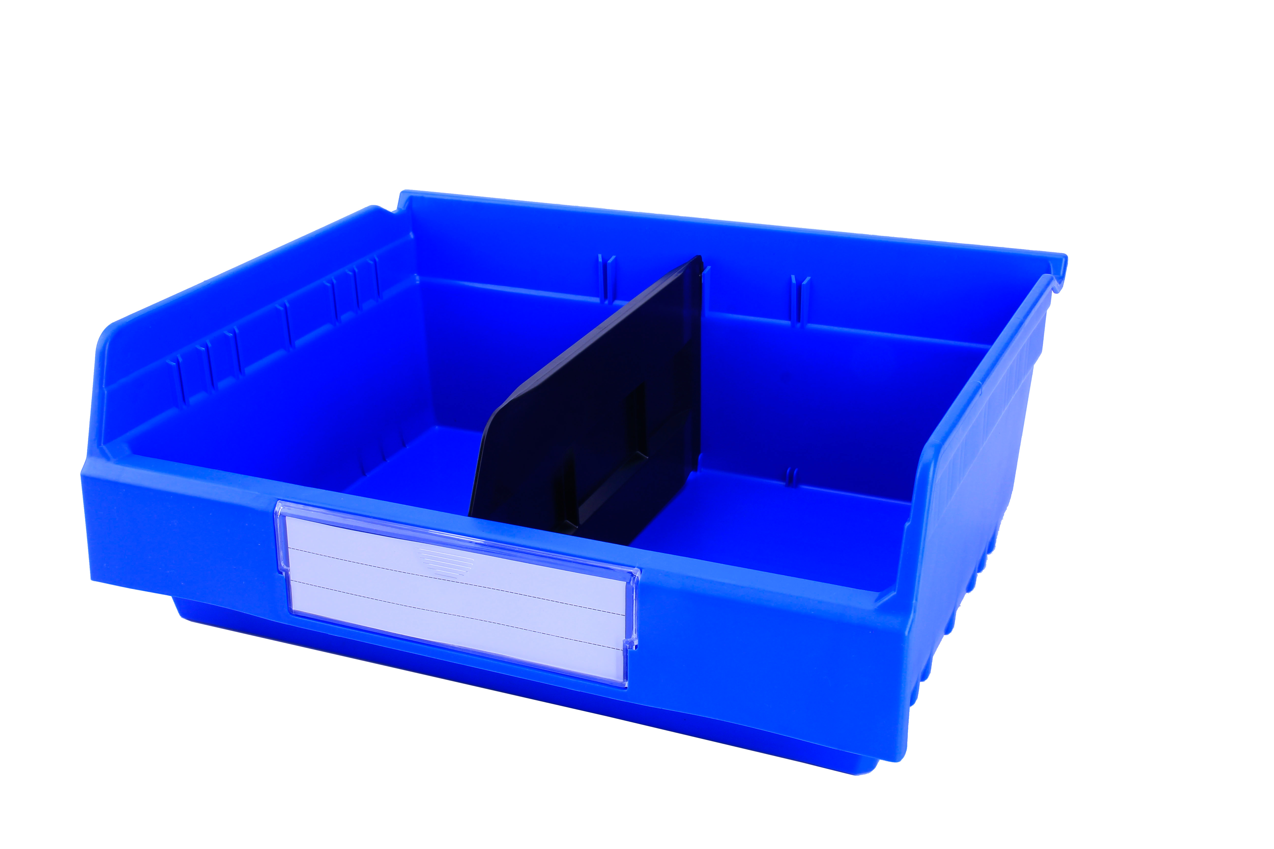 PP Semi-Open Front Shelf Storage Bin with Dividers The Ultimate Warehouse Organizer