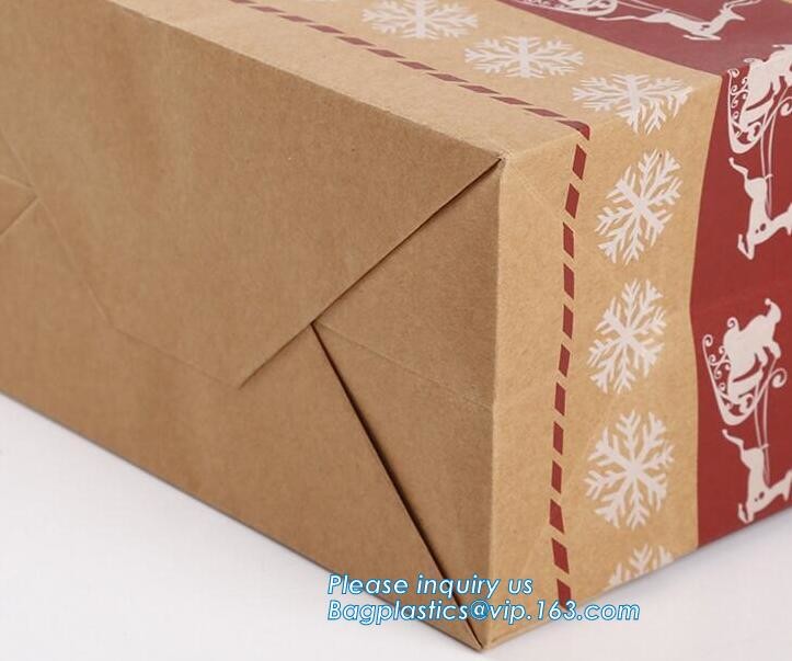 eco friendly paper printed shopping coffee packaging retail bags with handle logo,paper gift shopping bag with red custo