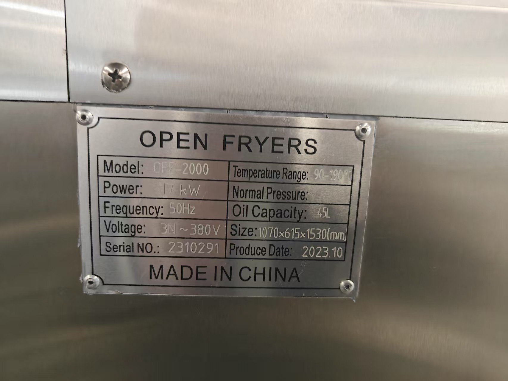 8HD Electric Smart Touch Panel 55L 5 Fry Tray Big Productivity 17KW Open Deep Fryer